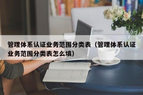 管理体系认证业务范围分类表（管理体系认证业务范围分类表怎么填）