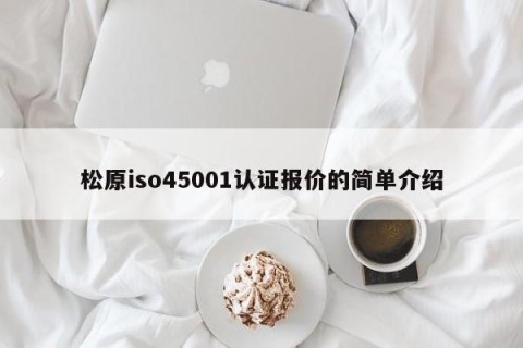 松原iso45001认证报价的简单介绍